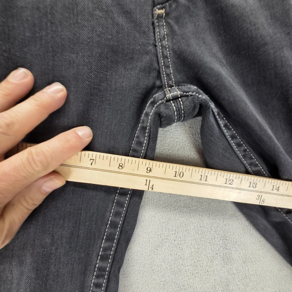 Vintage Levis Blue Star Jeans Mens Gray Slim Charcoal Wash Engineered Fits 28x34